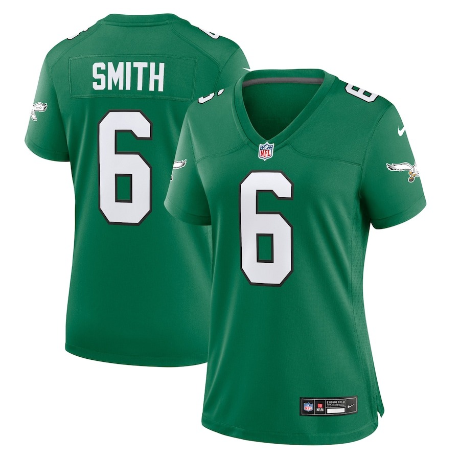 Women's Philadelphia Eagles DeVonta Smith Nike Kelly Green Player Jersey - ujerseystore