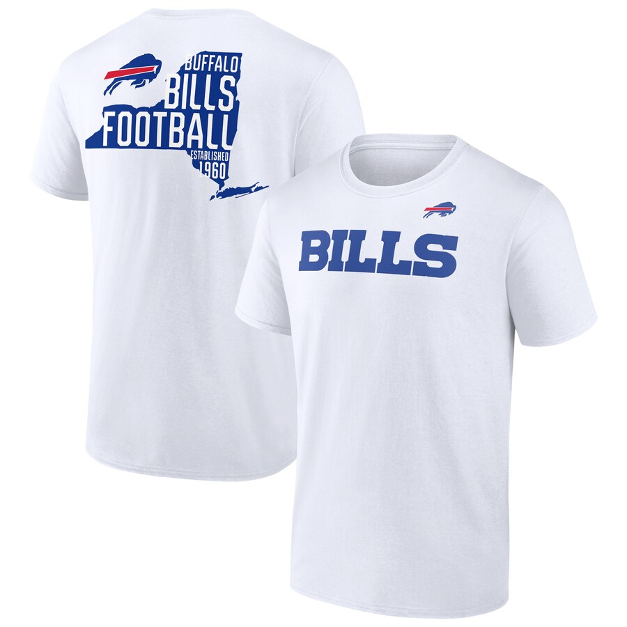 Men's Buffalo Bills  White Hot Shot T-Shirt - ujerseystore