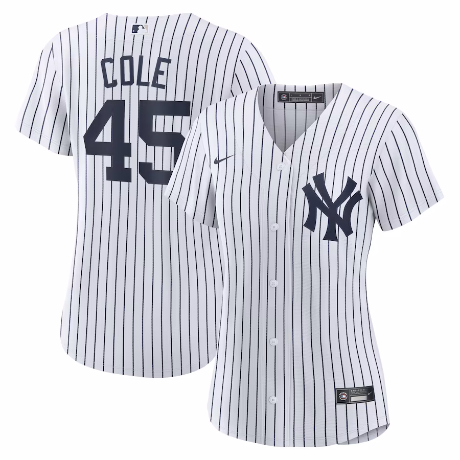 Women's New York Yankees Gerrit Cole Nike White Home Replica Player Jersey - ujerseystore