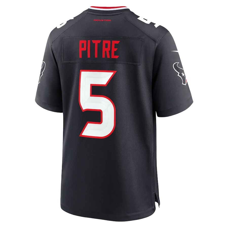 Men's Houston Texans Jalen Pitre Nike Navy Game Jersey - ujerseystore