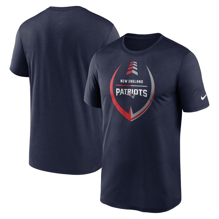 Men's New England Patriots Nike Navy Icon Legend Performance T-Shirt - ujerseystore