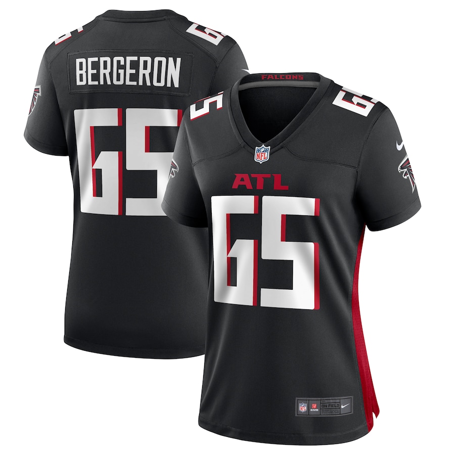 Women's Atlanta Falcons Matthew Bergeron Nike  Black Team Game Jersey - ujerseystore