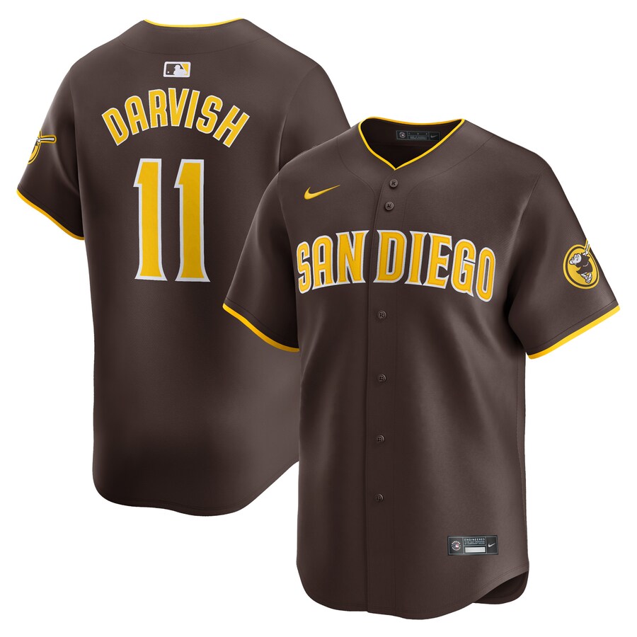 Men's San Diego Padres Yu Darvish Nike Red Away Limited Player Jersey - ujerseystore