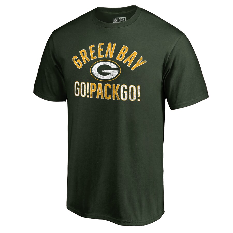 Men's Green Bay Packers Green Hometown Collection Go Pack Go T-Shirt - ujerseystore