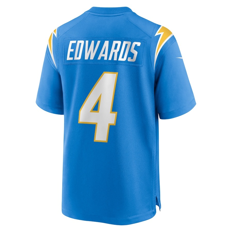 Men's Los Angeles Chargers Gus Edwards Nike  Powder Blue  Game Jersey - ujerseystore
