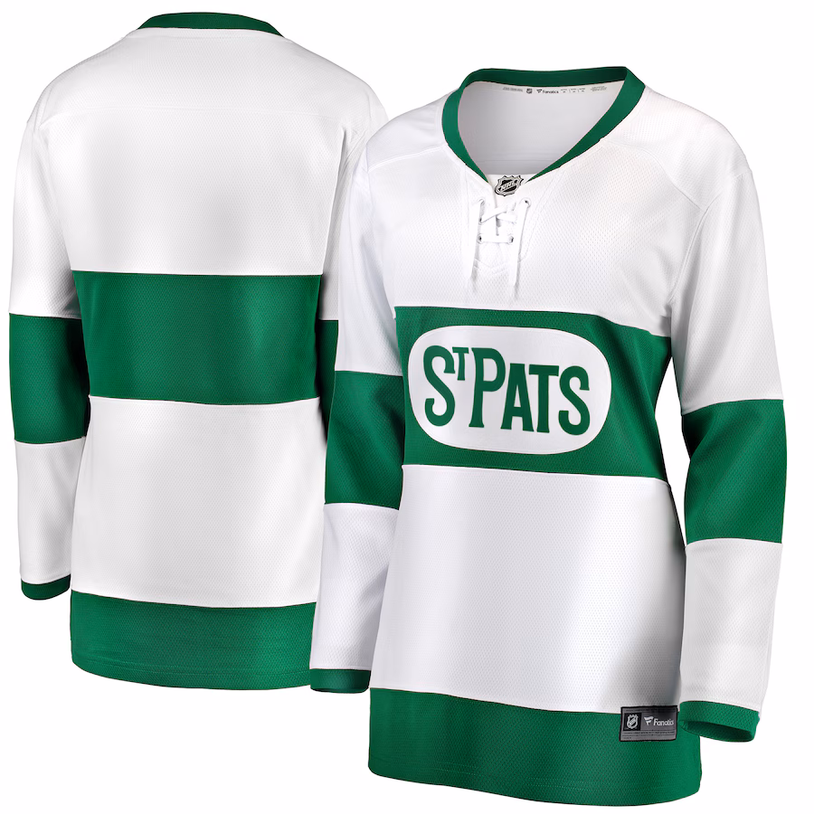 Women's Toronto St. Pats Fanatics White Premier Breakaway Jersey - ujerseystore