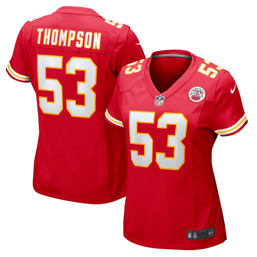 Women's Kansas City Chiefs BJ Thompson Nike Red Game Jersey - ujerseystore