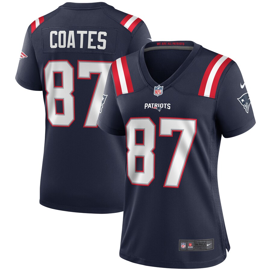 Women's New England Patriots Ben Coates Nike Navy Game Retired Player Jersey - ujerseystore