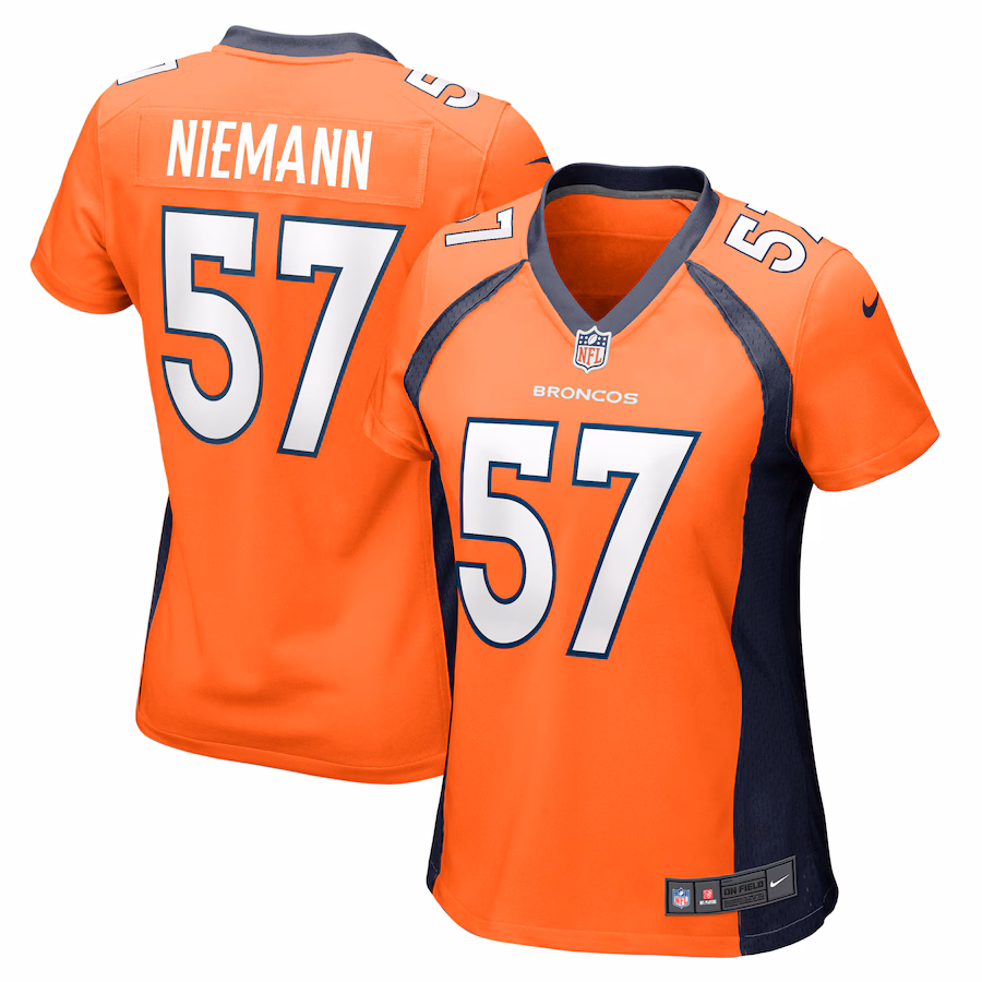 Women's Denver Broncos Ben Niemann Nike  Orange Team Game Jersey - ujerseystore