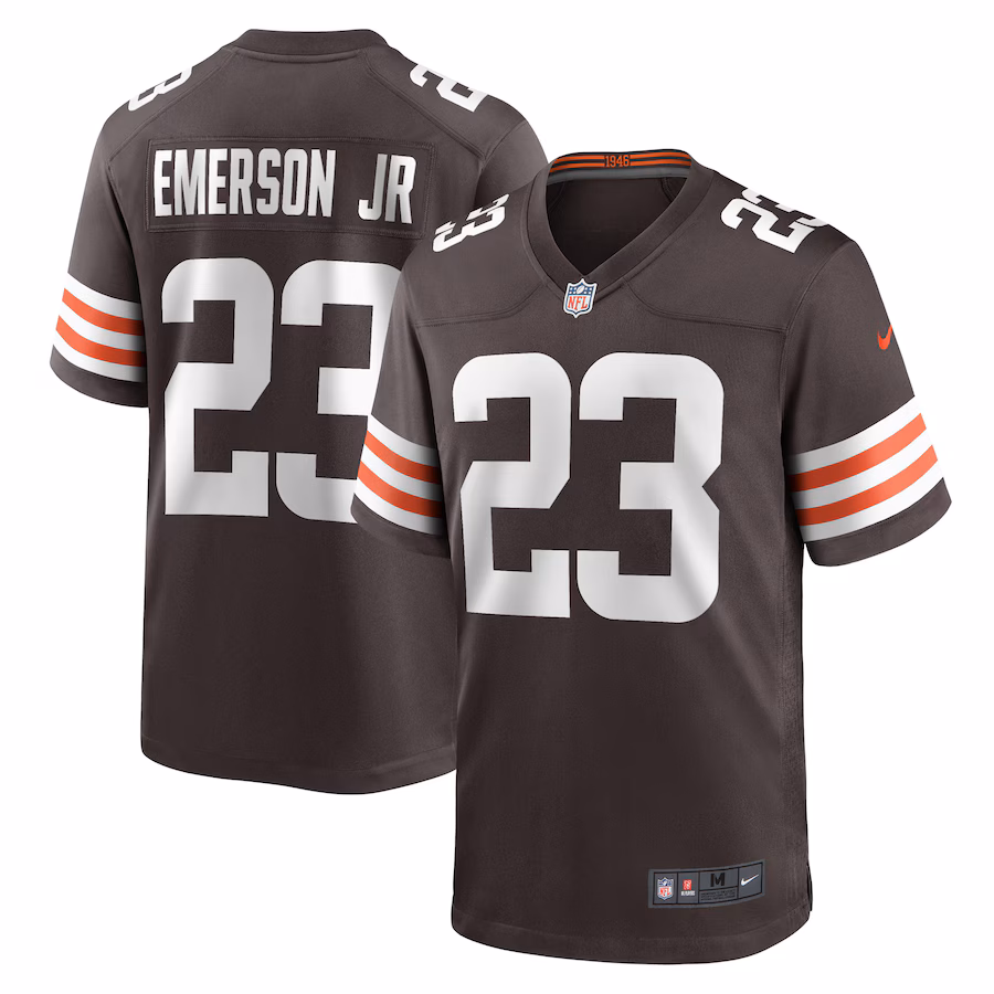 Men's Cleveland Browns Martin Emerson Jr. Nike Brown Game Player Jersey - ujerseystore