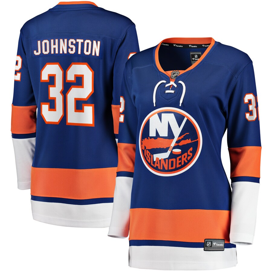 Women's New York Islanders Ross Johnston Fanatics Branded Royal Home Breakaway Player Jersey - ujerseystore