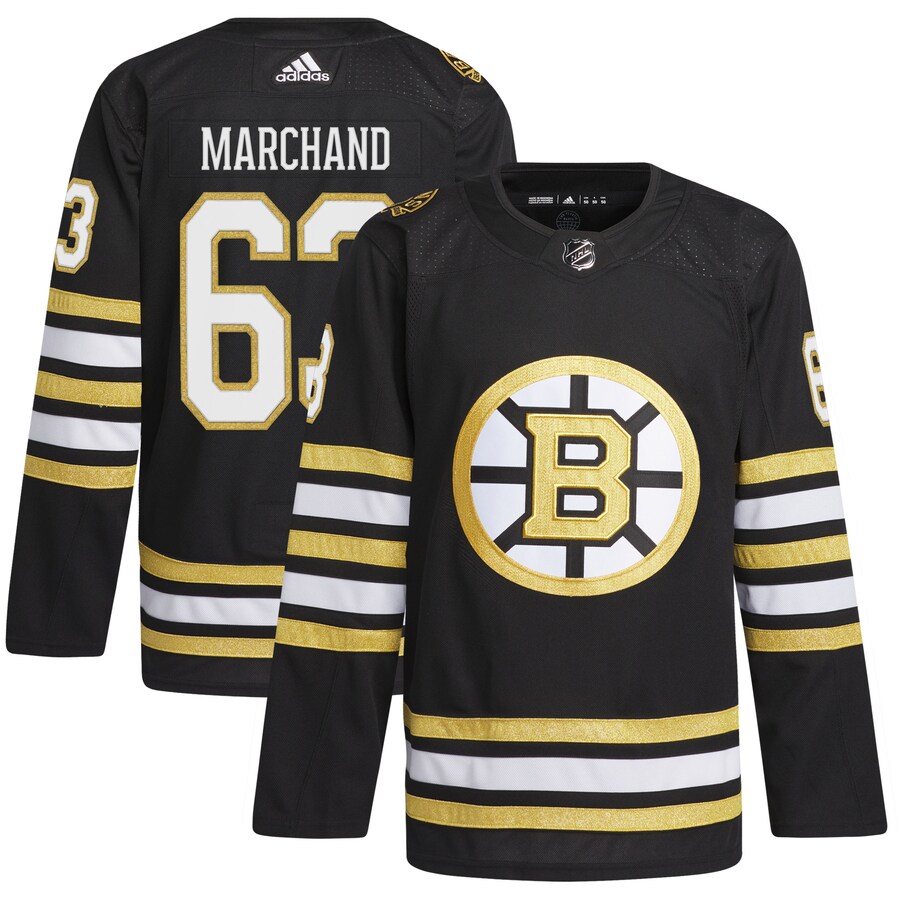 Men's Boston Bruins Brad Marchand adidas Black  Primegreen Authentic Pro Player Jersey - ujerseystore