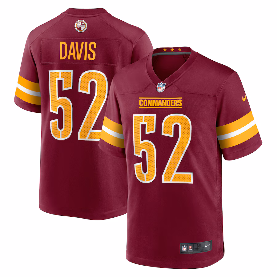 Men's Washington Commanders Jamin Davis Nike Burgundy Game Jersey - ujerseystore