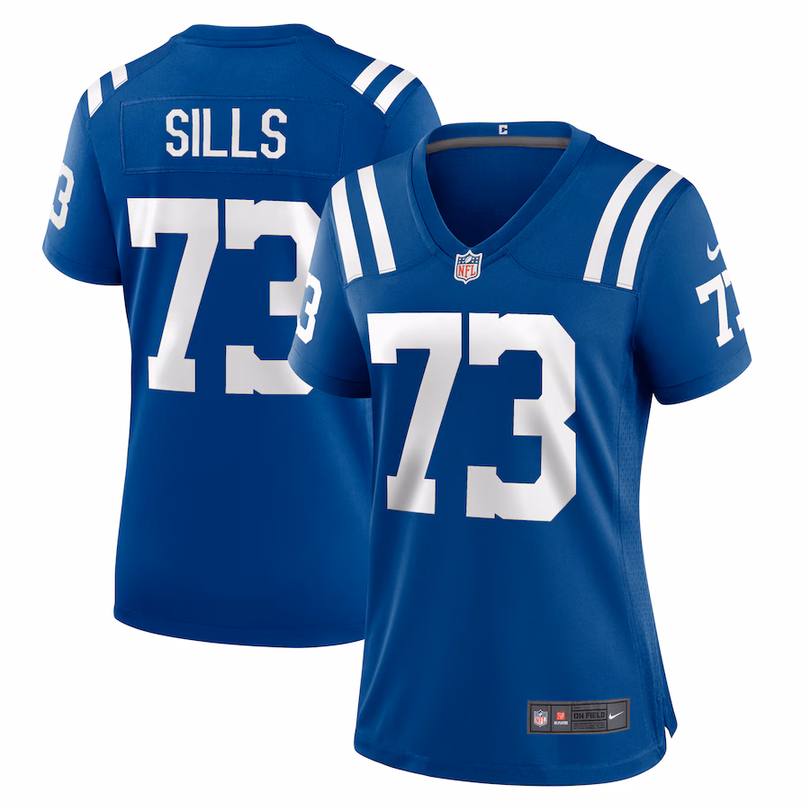 Women's Indianapolis Colts Josh Sills Nike  Royal Team Game Jersey - ujerseystore