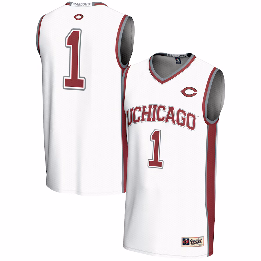 Unisex GameDay Greats #1 White UChicago Maroons Lightweight Basketball Jersey - ujerseystore