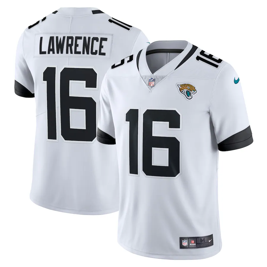 Men's Jacksonville Jaguars Trevor Lawrence Nike White Vapor Limited Jersey - ujerseystore