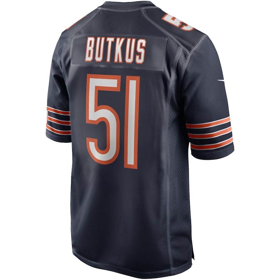 Men's Chicago Bears Dick Butkus Nike Navy Game Retired Player Jersey - ujerseystore