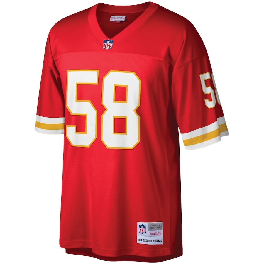 Men's Kansas City Chiefs Derrick Thomas Mitchell & Ness Red Legacy Replica Jersey - ujerseystore