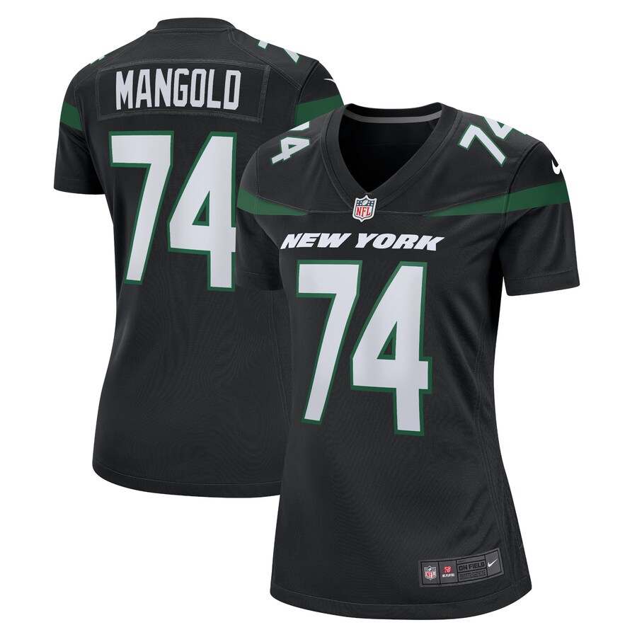 Women's New York Jets Nick Mangold Nike Black Retired Player Jersey - ujerseystore