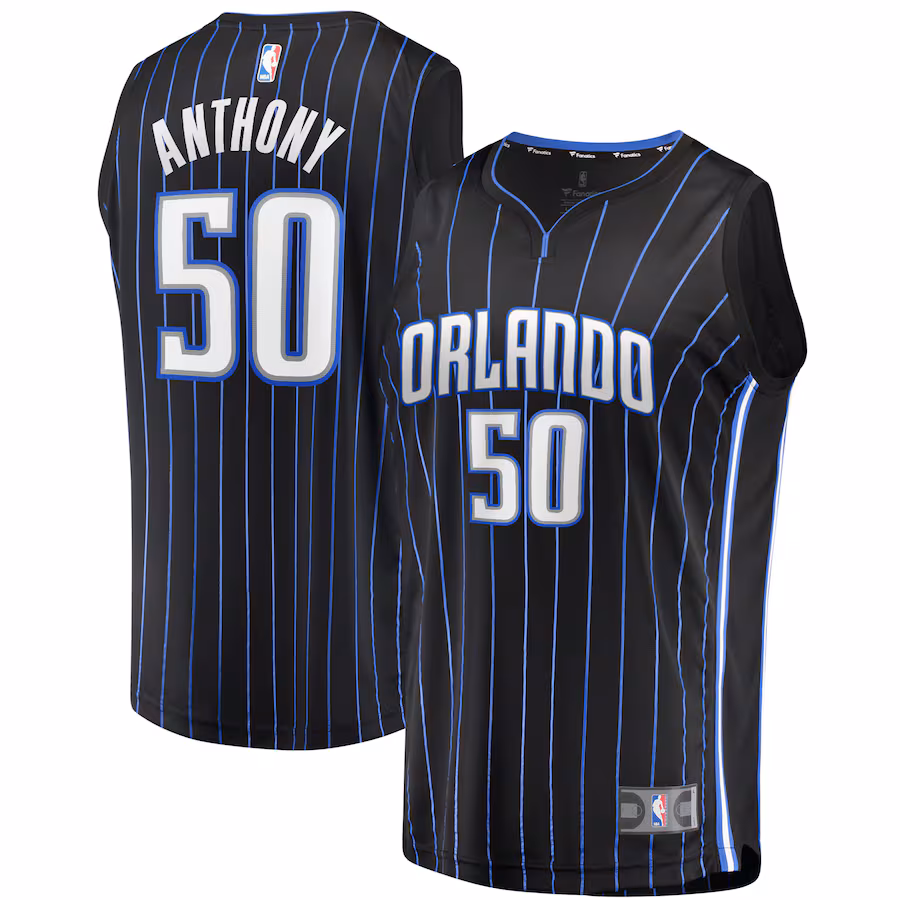 Men's Orlando Magic Cole Anthony Fanatics Black Fast Break Replica Jersey - Icon Edition - ujerseystore