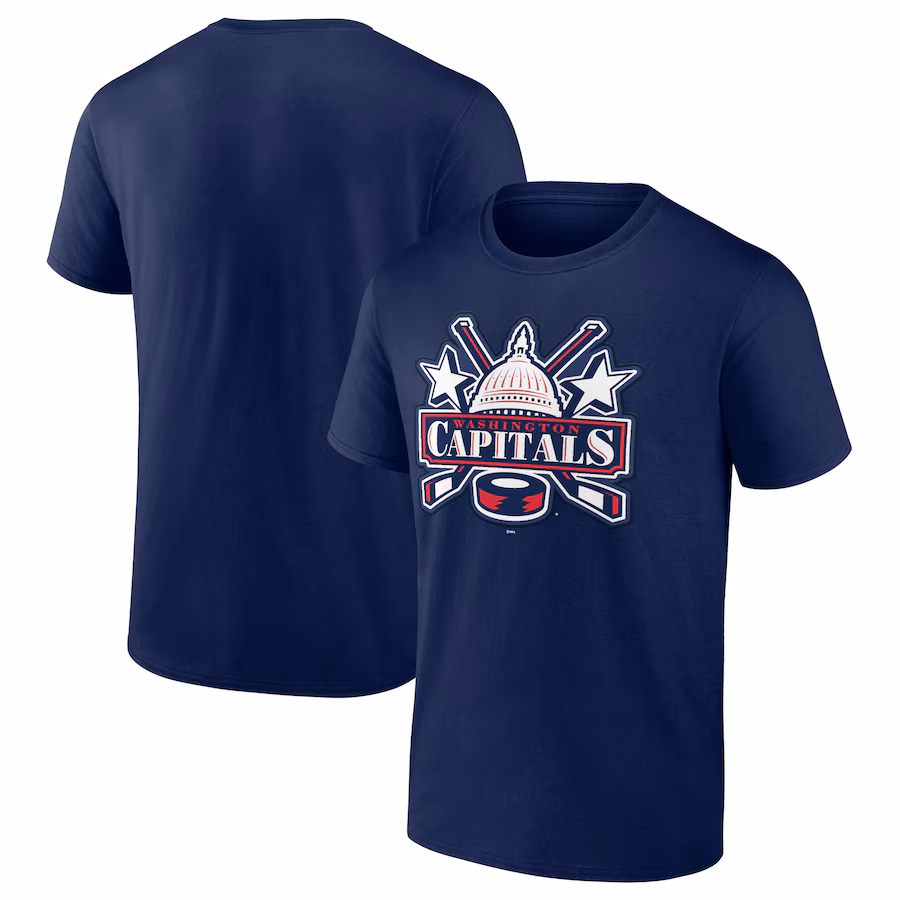 Men's Washington Capitals Navy Special Edition Secondary Logo T-Shirt - ujerseystore