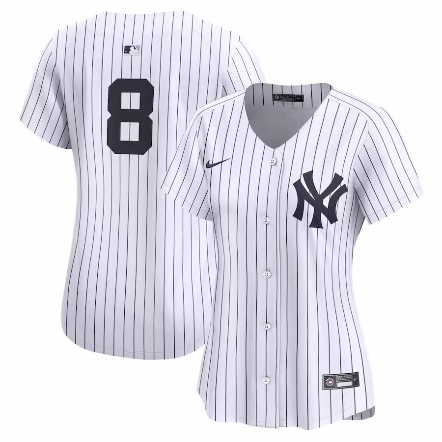 Women's New York Yankees Yogi Berra Nike White Home Limited Player Jersey - ujerseystore