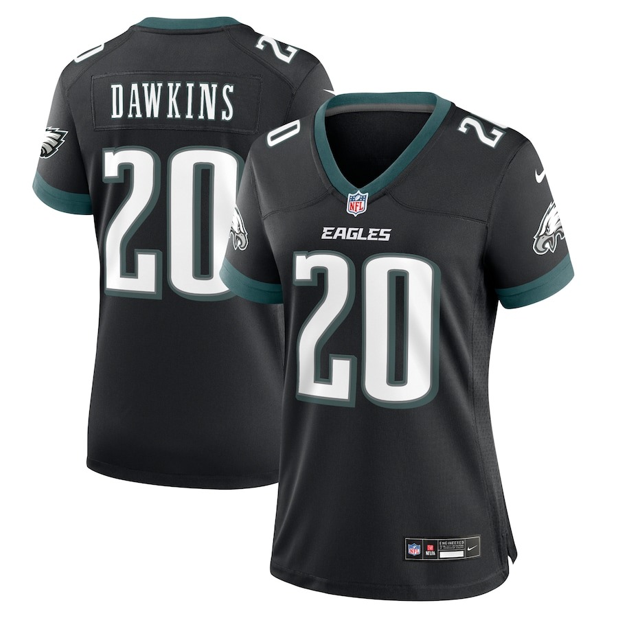 Women's Philadelphia Eagles Brian Dawkins Nike Black Alternate Game Jersey - ujerseystore