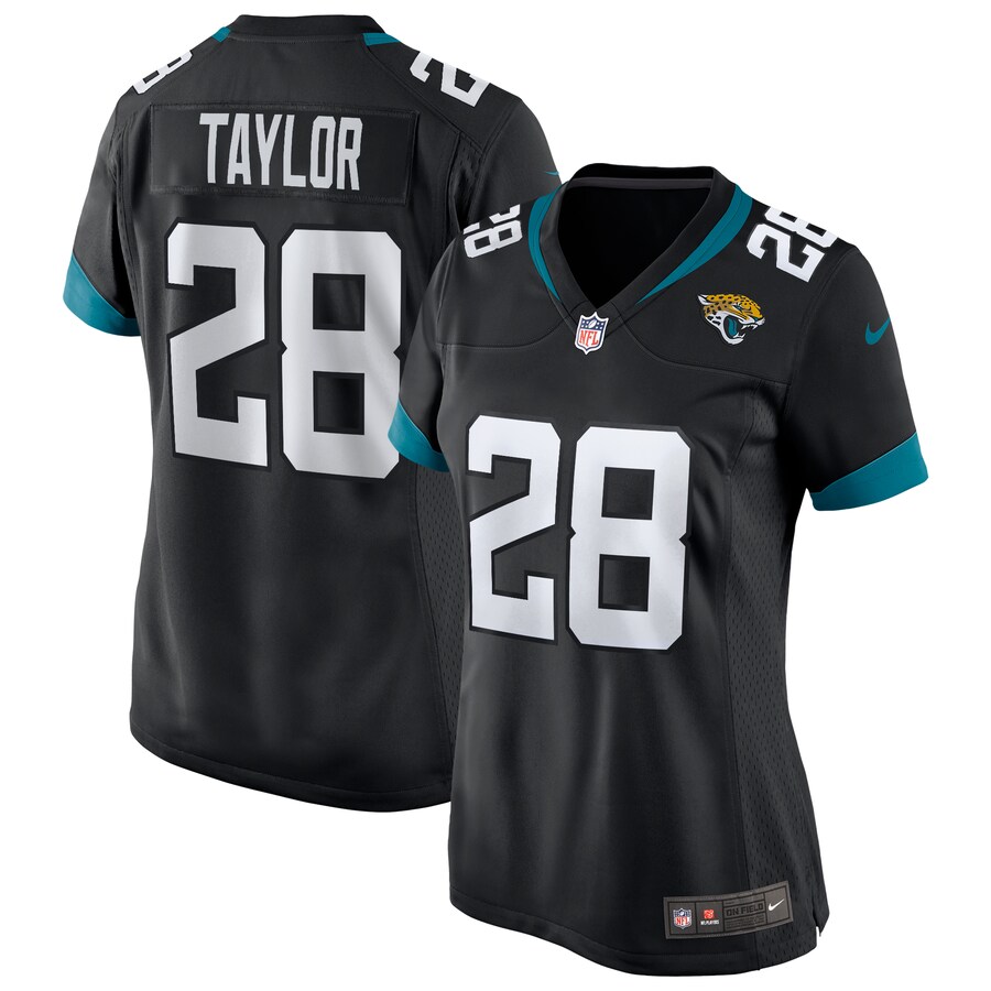 Women's Jacksonville Jaguars Fred Taylor Nike Black Game Retired Player Jersey - ujerseystore