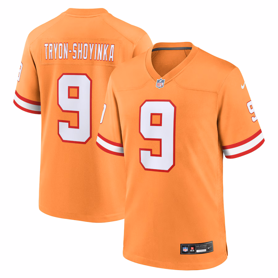 Men's Tampa Bay Buccaneers Joe Tryon-Shoyinka Nike Orange Throwback Game Jersey - ujerseystore