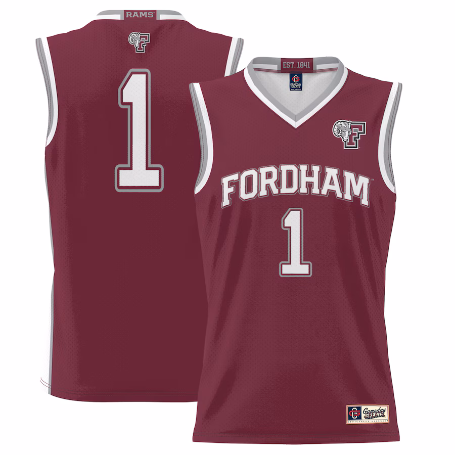 Youth GameDay Greats #1 Maroon Fordham Rams Lightweight Basketball Jersey - ujerseystore
