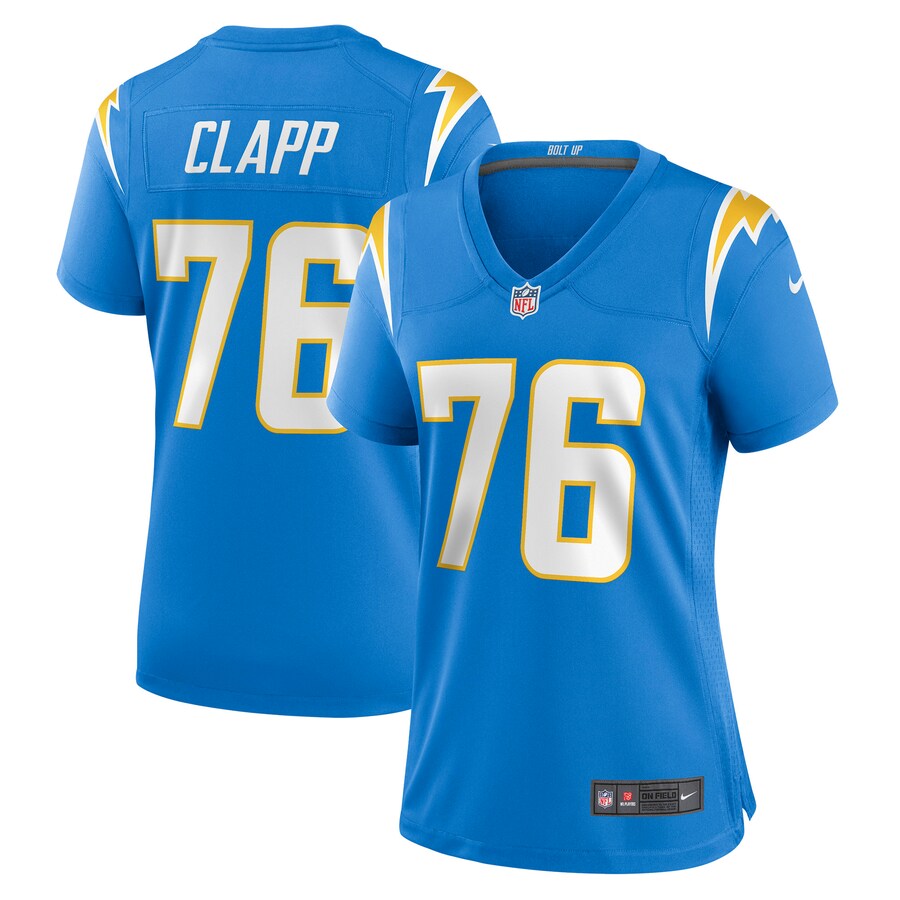 Women's Los Angeles Chargers Will Clapp Nike Powder Blue Game Jersey - ujerseystore