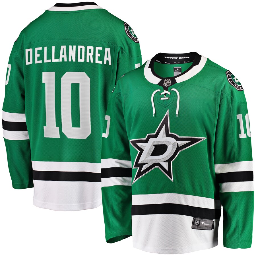 Men's Dallas Stars Ty Dellandrea Fanatics Branded Kelly Green Home Breakaway Player Jersey - ujerseystore