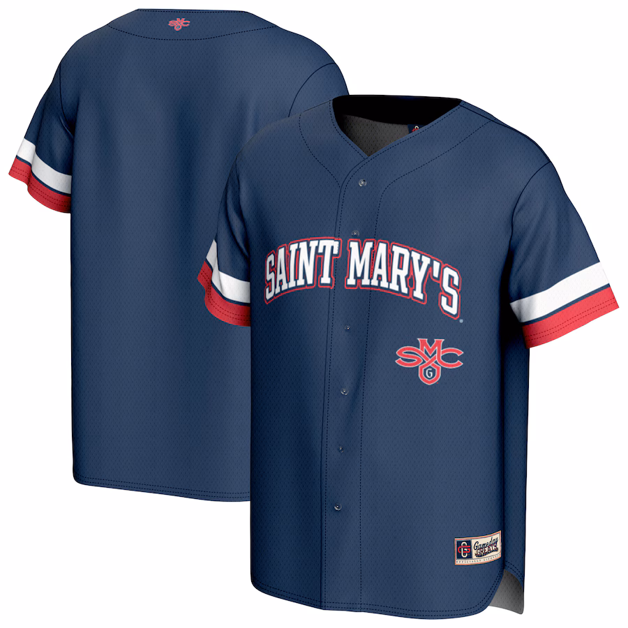 Unisex GameDay Greats Navy Saint Mary's Gaels Spirit Baseball Jersey - ujerseystore