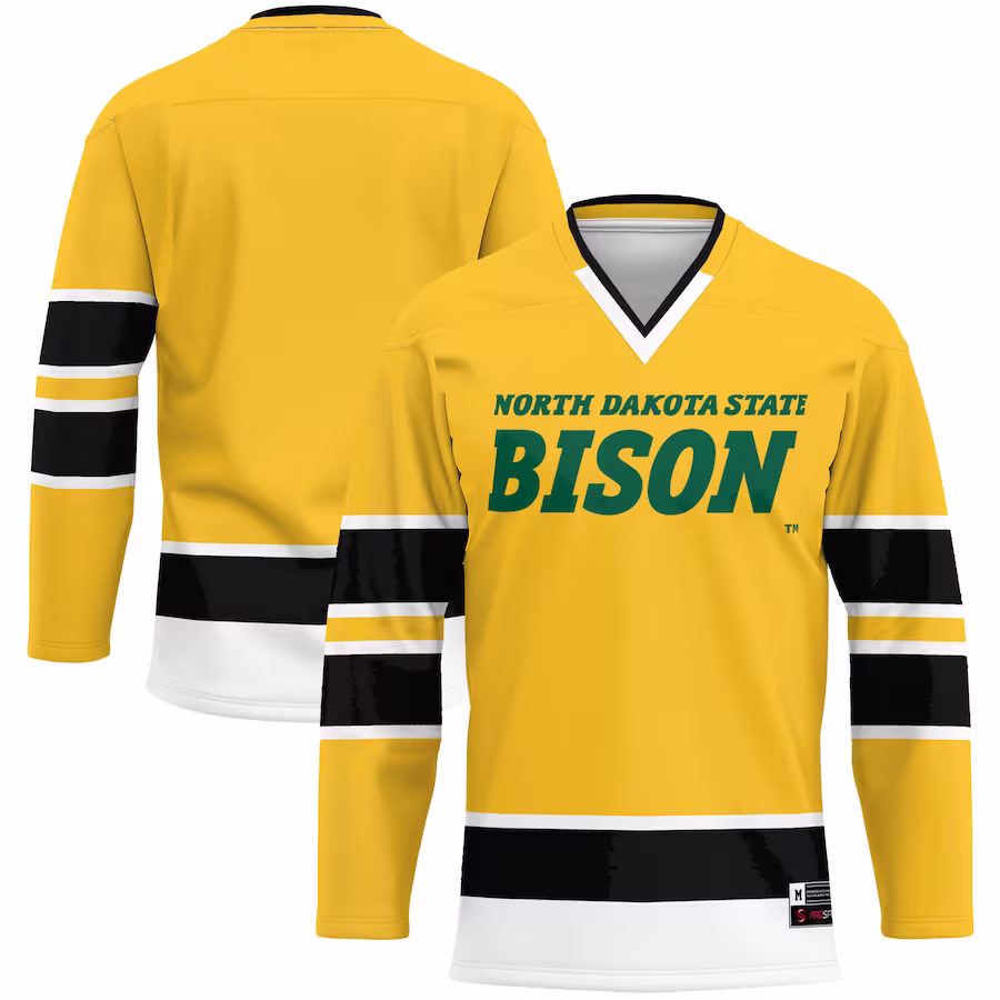 NDSU Bison GameDay Greats Hockey Jersey - Green - ujerseystore