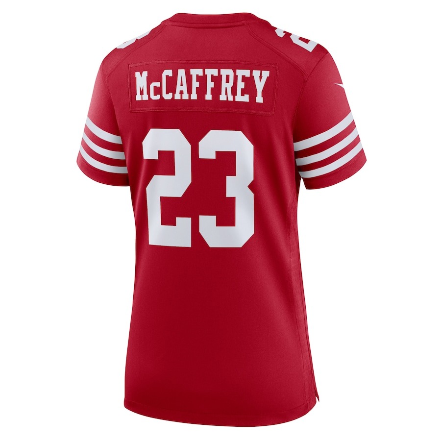 Women's San Francisco 49ers Christian McCaffrey Nike Scarlet Player Jersey - ujerseystore