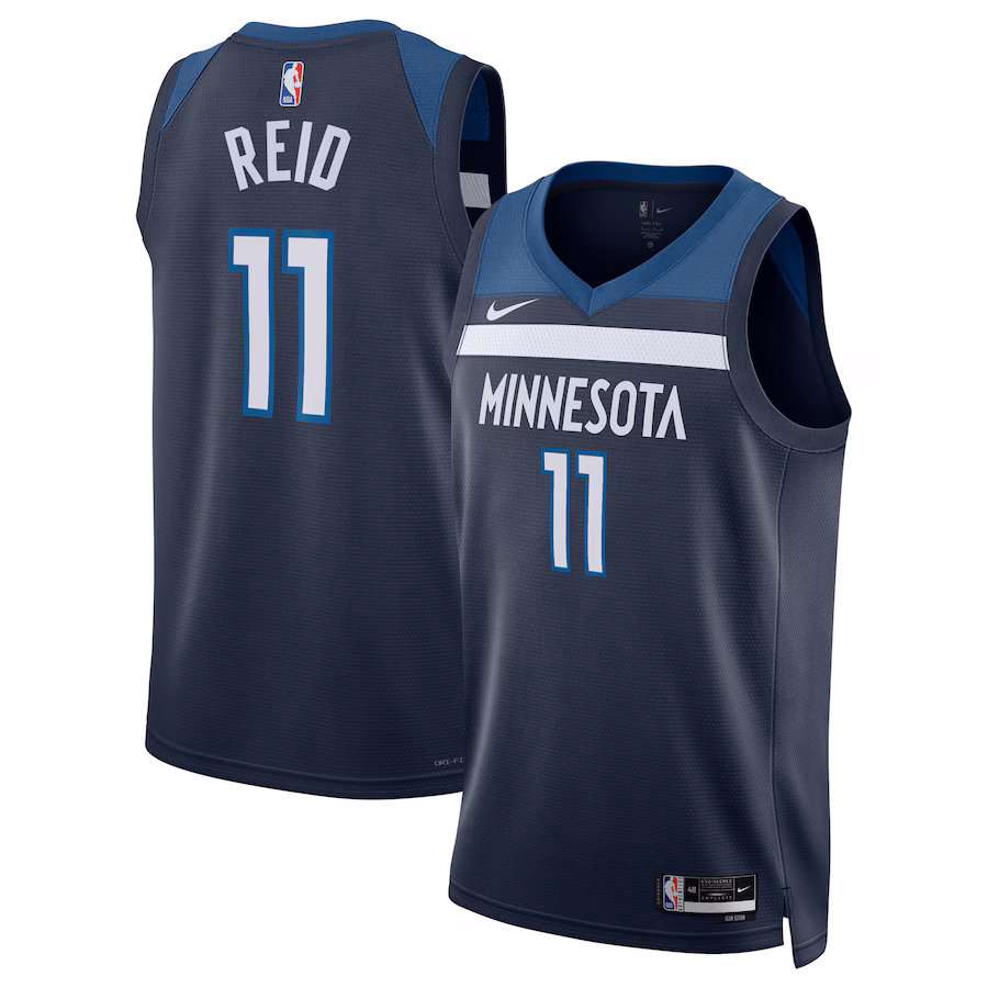 Unisex Minnesota Timberwolves Naz Reid Nike Navy Swingman Replica Jersey - Icon Edition - ujerseystore