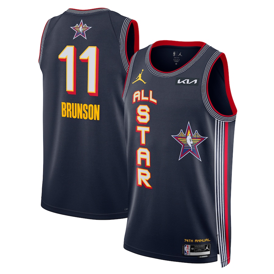 Unisex Jalen Brunson Nike Navy 2025 NBA All-Star Game Swingman Player Jersey - ujerseystore