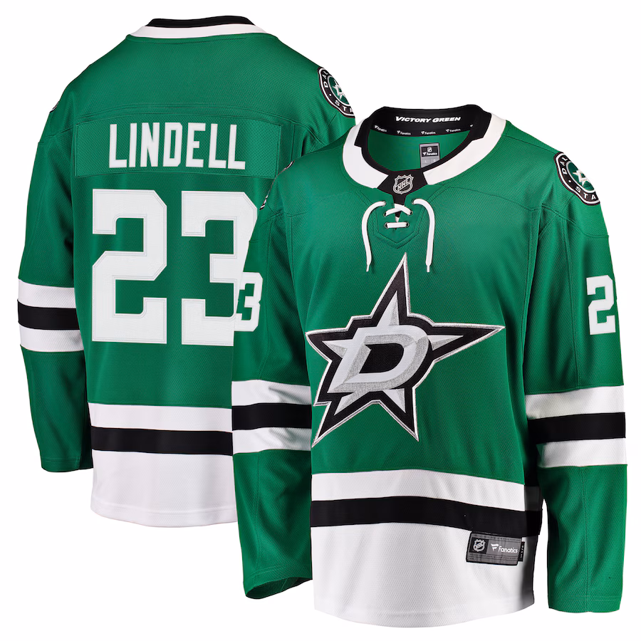 Men's Dallas Stars Esa Lindell Fanatics Kelly Green Breakaway Jersey - ujerseystore