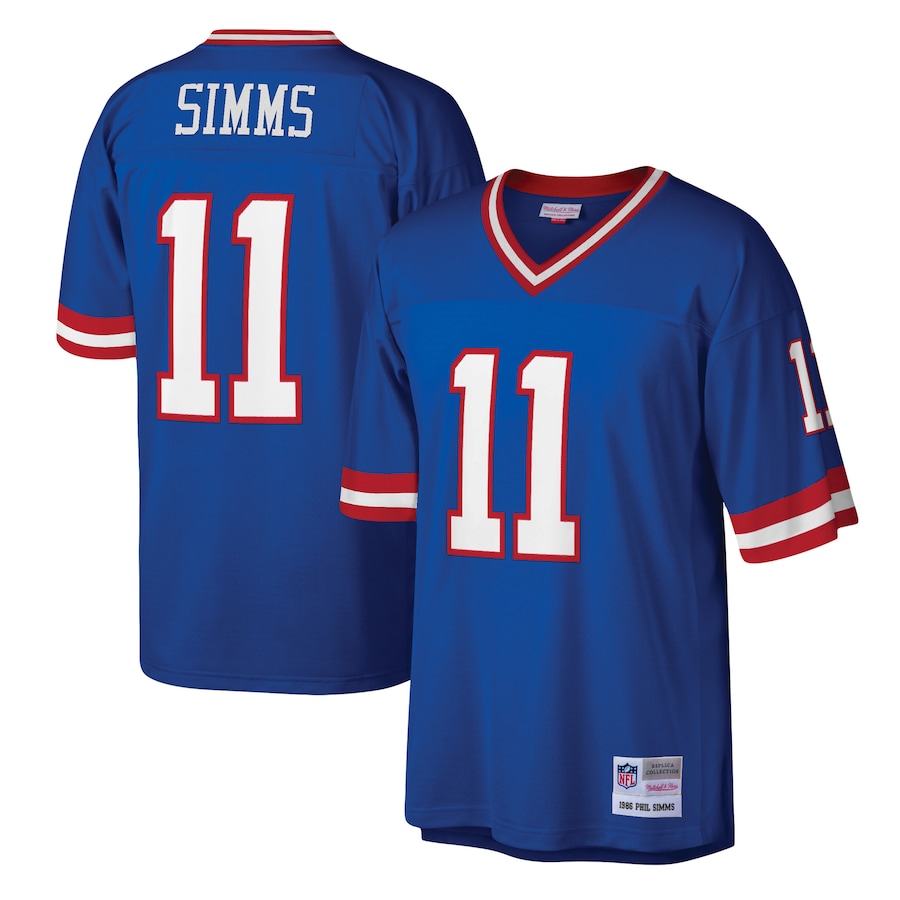 Men's New York Giants Phil Simms Mitchell & Ness Royal Legacy Replica Jersey - ujerseystore