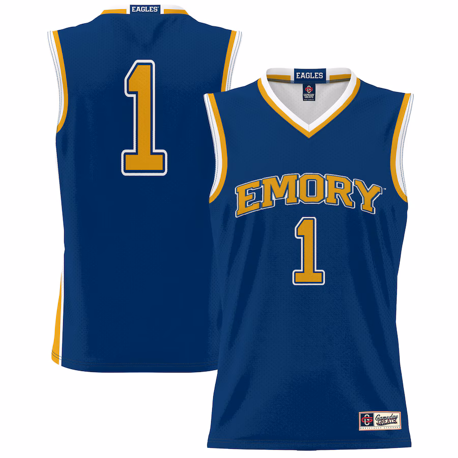 Youth GameDay Greats #1 Blue Emory Eagles Lightweight Basketball Jersey - ujerseystore