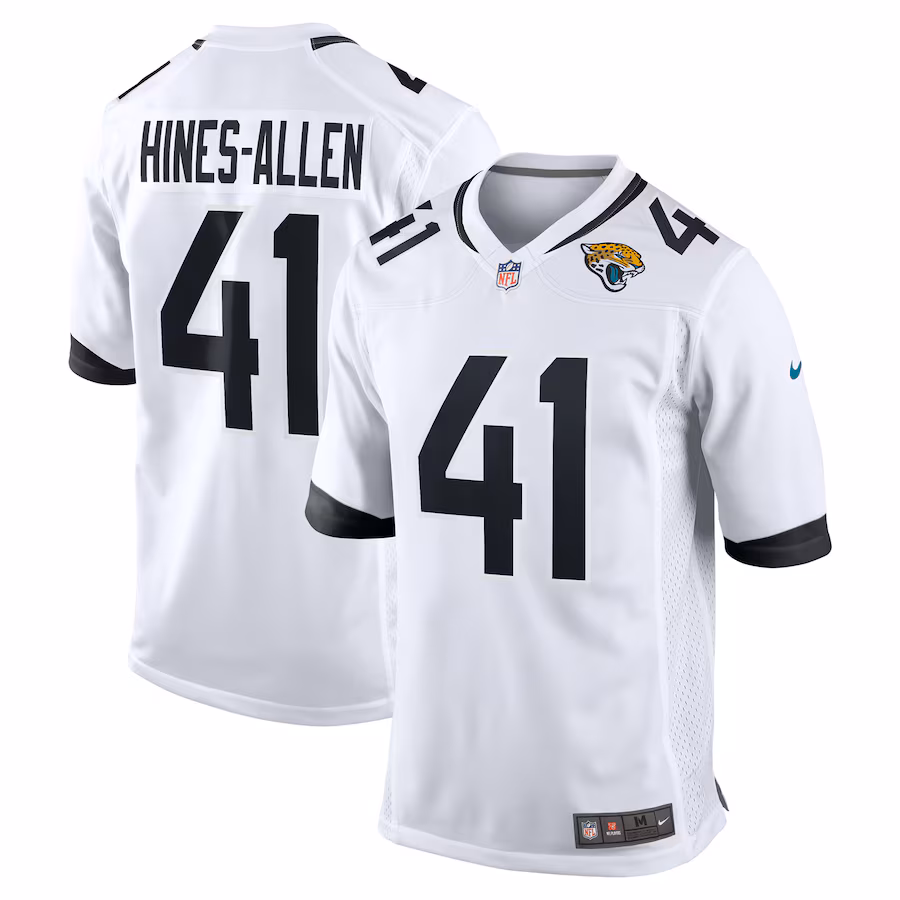 Men's Jacksonville Jaguars Josh Hines-Allen Nike White Player Game Jersey - ujerseystore