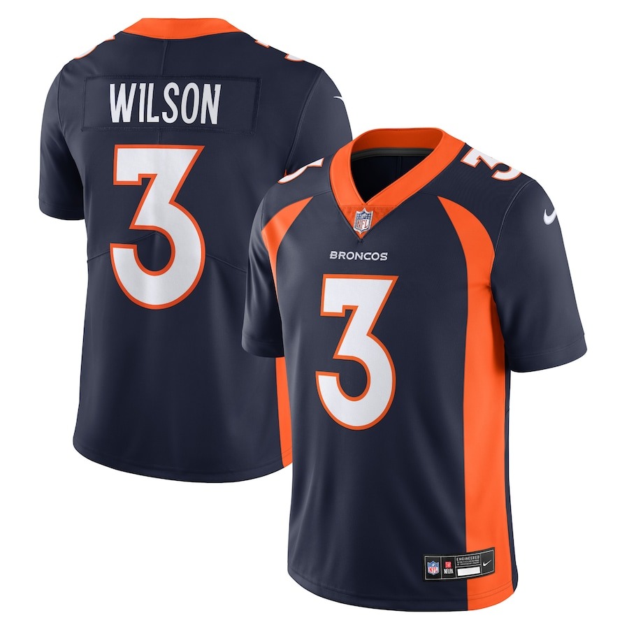 Men's Denver Broncos Russell Wilson Nike Navy  Vapor Untouchable Limited Jersey - ujerseystore