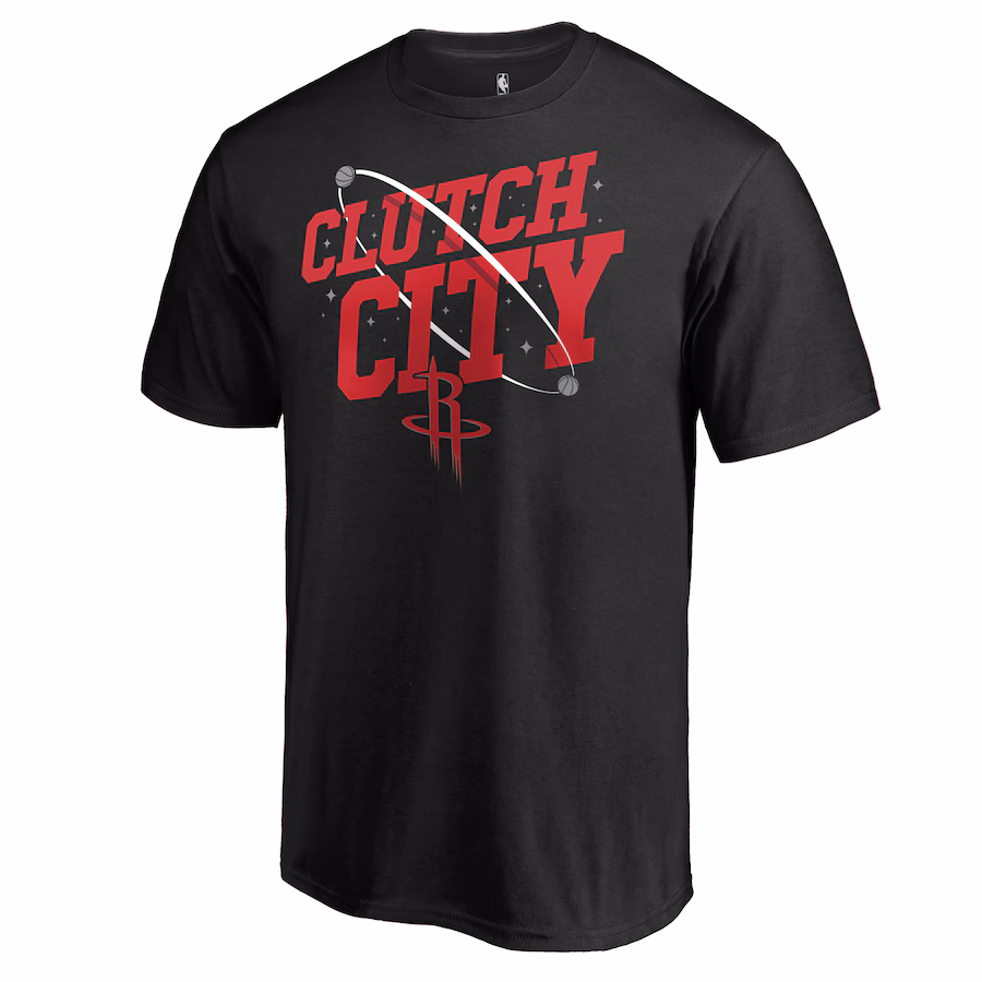 Men's Houston Rockets Black Hometown Collection Clutch City T-Shirt - ujerseystore