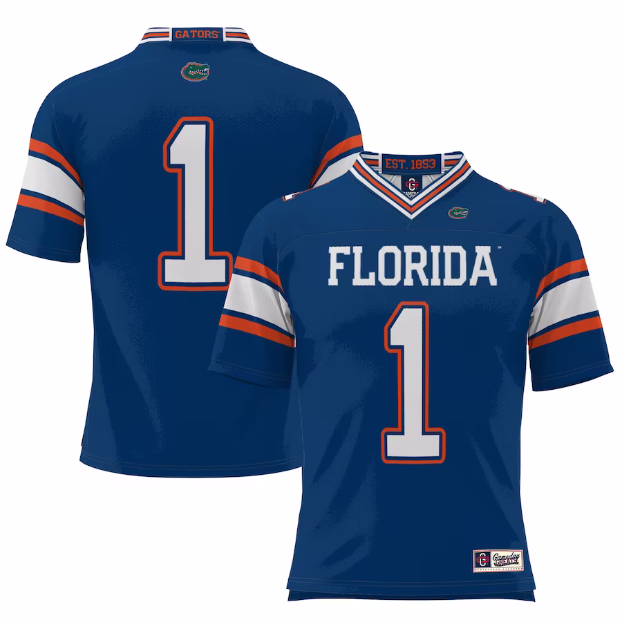 #1 Florida Gators GameDay Greats Football Jersey – Royal - ujerseystore