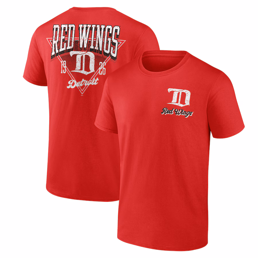 Men's Detroit Red Wings Red Never Over T-Shirt - ujerseystore