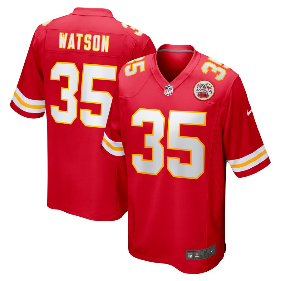 Men's Kansas City Chiefs Jaylen Watson Nike Red Game Player Jersey - ujerseystore