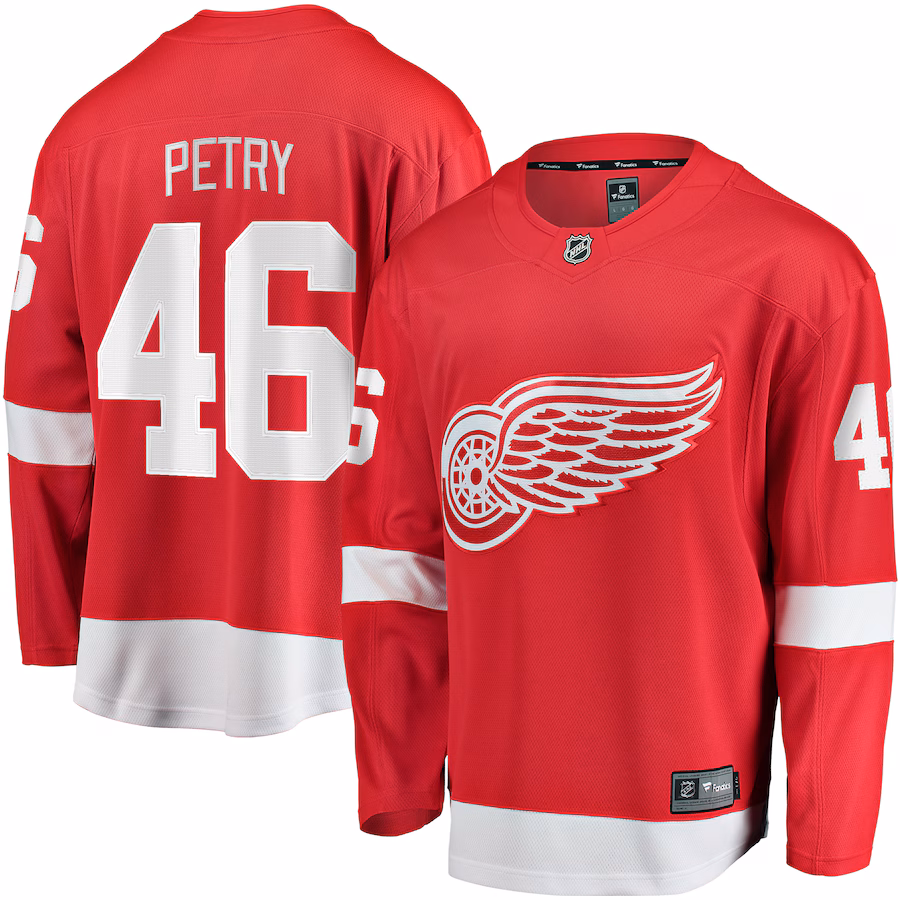 Men's Detroit Red Wings Jeff Petry Fanatics Red Home Breakaway Jersey - ujerseystore
