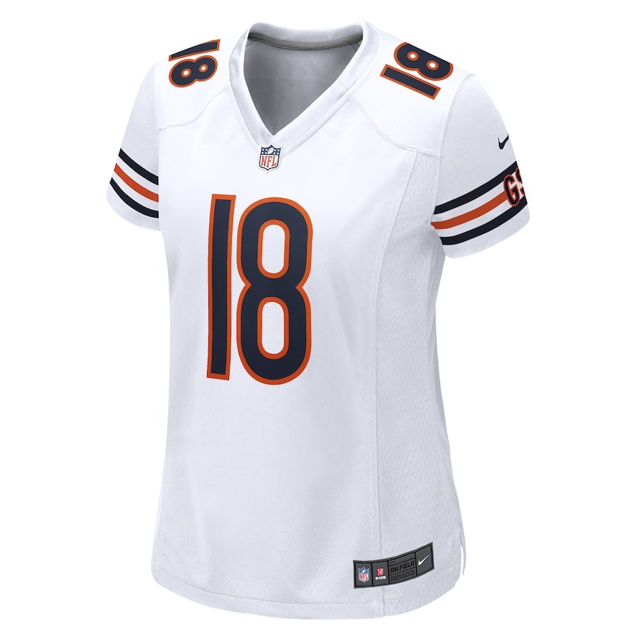 Women's Chicago Bears Caleb Williams Nike White 2024 NFL Draft Game Player Jersey - ujerseystore