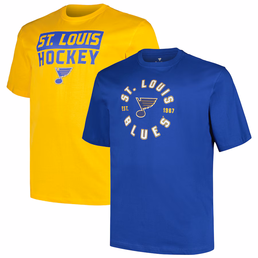 Men's St. Louis Blues Fanatics Big & Tall 2-Pack T-Shirt Set - ujerseystore