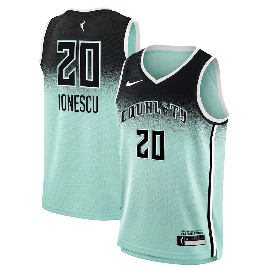 Youth New York Liberty Sabrina Ionescu Nike Mint 2023 Rebel Edition Victory Player Jersey - ujerseystore